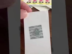 पेय फोल्डरों के लिए स्थायी चिपकने वाला आंसू प्रतिरोधी सील लेबल स्टिकर